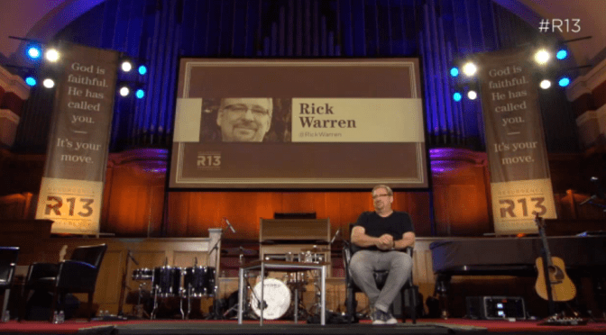Recommended Resource: Rick Warren Talk